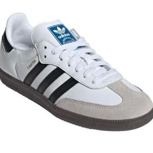 Adidas Samba White and Black Sneakers Classic Design